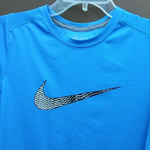 Nike kids Blue and Black DRI-FIT Tee Sz L - Picture 2 of 4